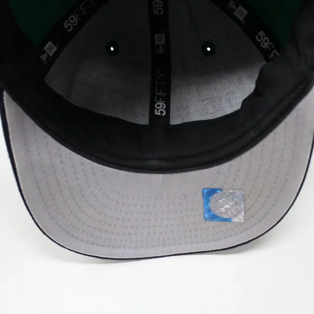 Notre Dame Irish Fitted Hat Adult sz‎ 6 1/2 Green New Era 59FIFTY NCAA Wool Cap